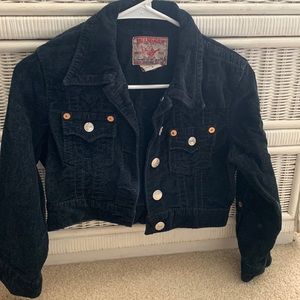 True Religion Jimmy Crop Mid Corduroy Jacket